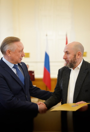 на фото: Владимир Кехман и Александр Беглов